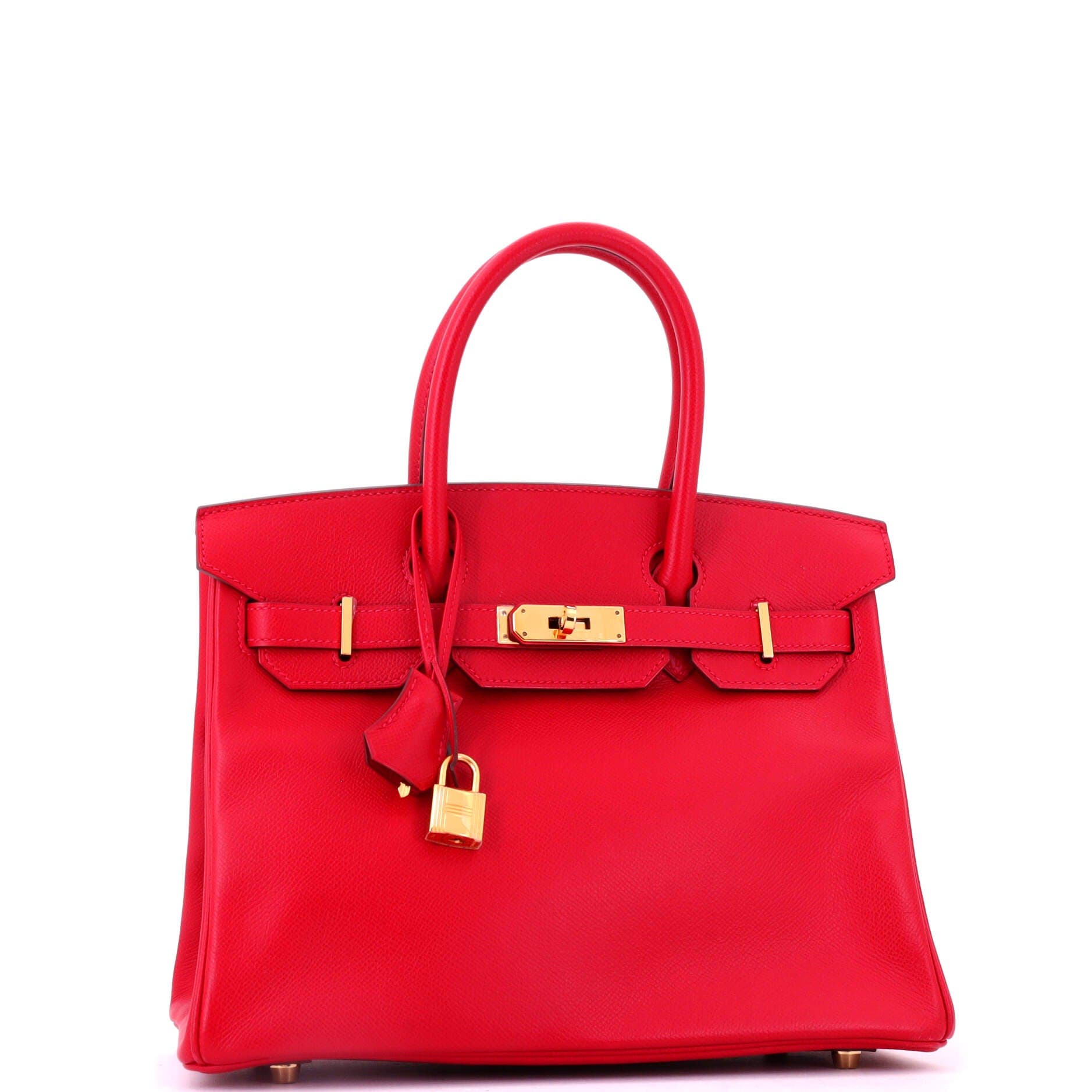 Birkin Handbag Red Epsom with Gold Hardware 30, Alternate, color, Red
