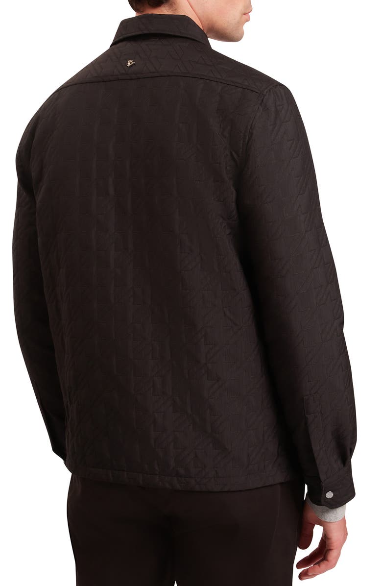 Ted Baker Thova Quilted Shirt Jacket, Alternate, color, Black