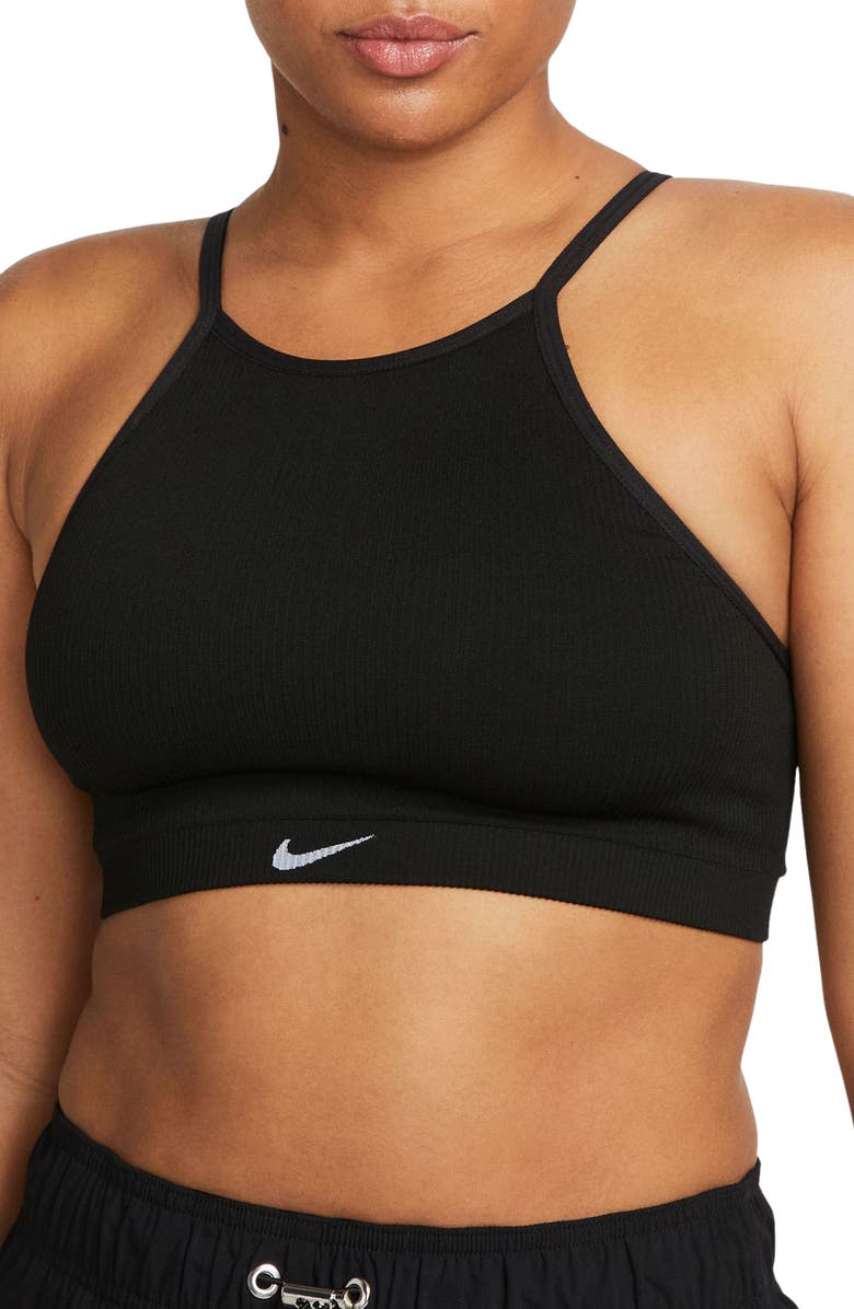 Nike Indy Dri-FIT Seamless Ribbed Sports Bra, Main, color, 