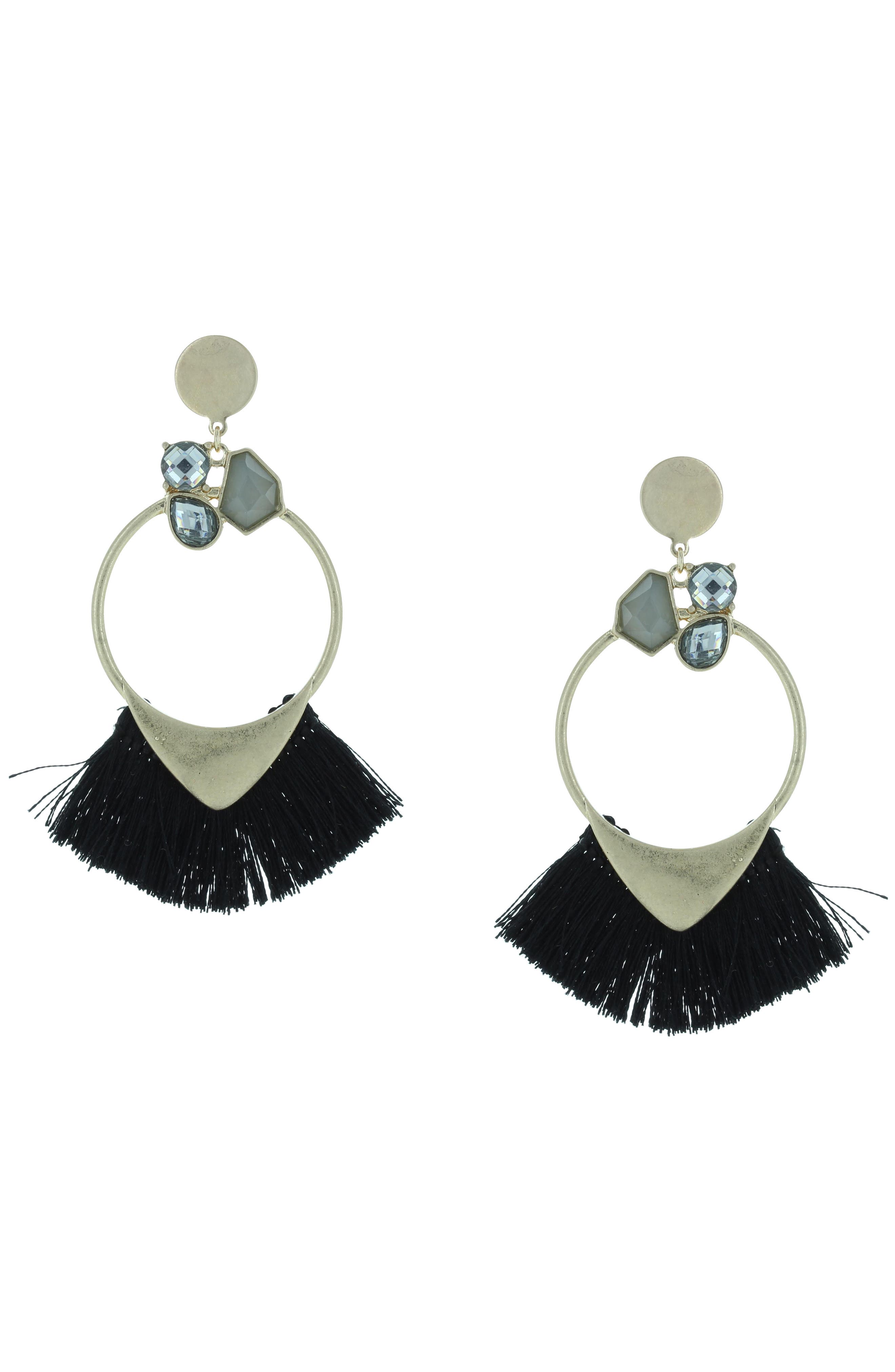 OLIVIA WELLES Gold-Plated Mamba Fringe Drop Earrings
