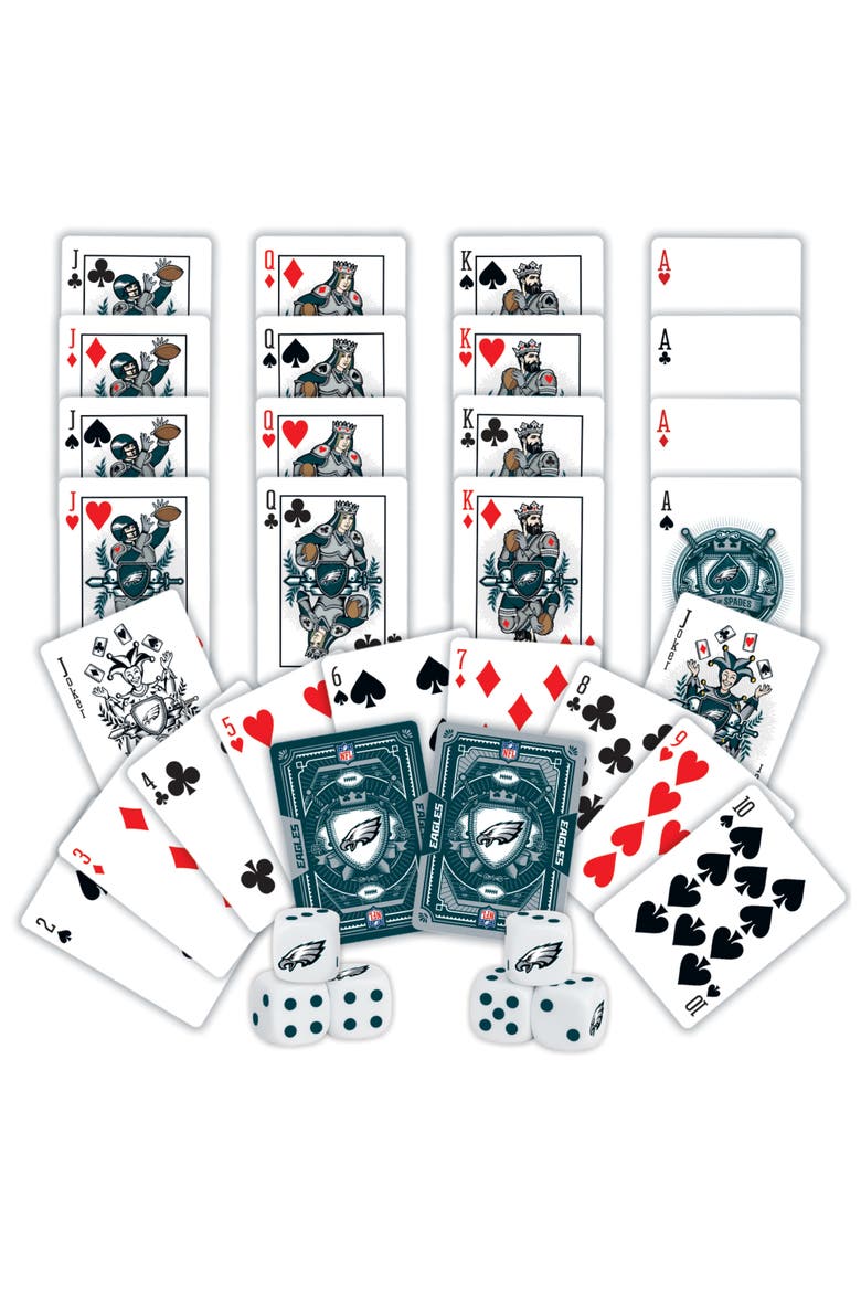 Philadelphia Eagles Playing Cards & Dice, Alternate, color, Multicolor