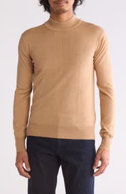 BOSS Amac Wool Blend Mock Neck Sweater
