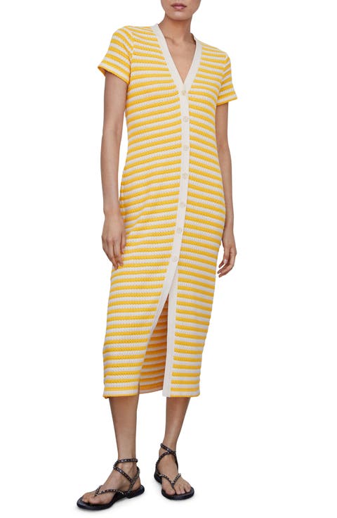 Stripe Jersey Sweater Dress