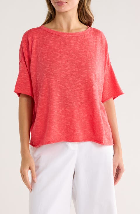 Elbow Sleeve Organic Linen & Organic Cotton Sweater