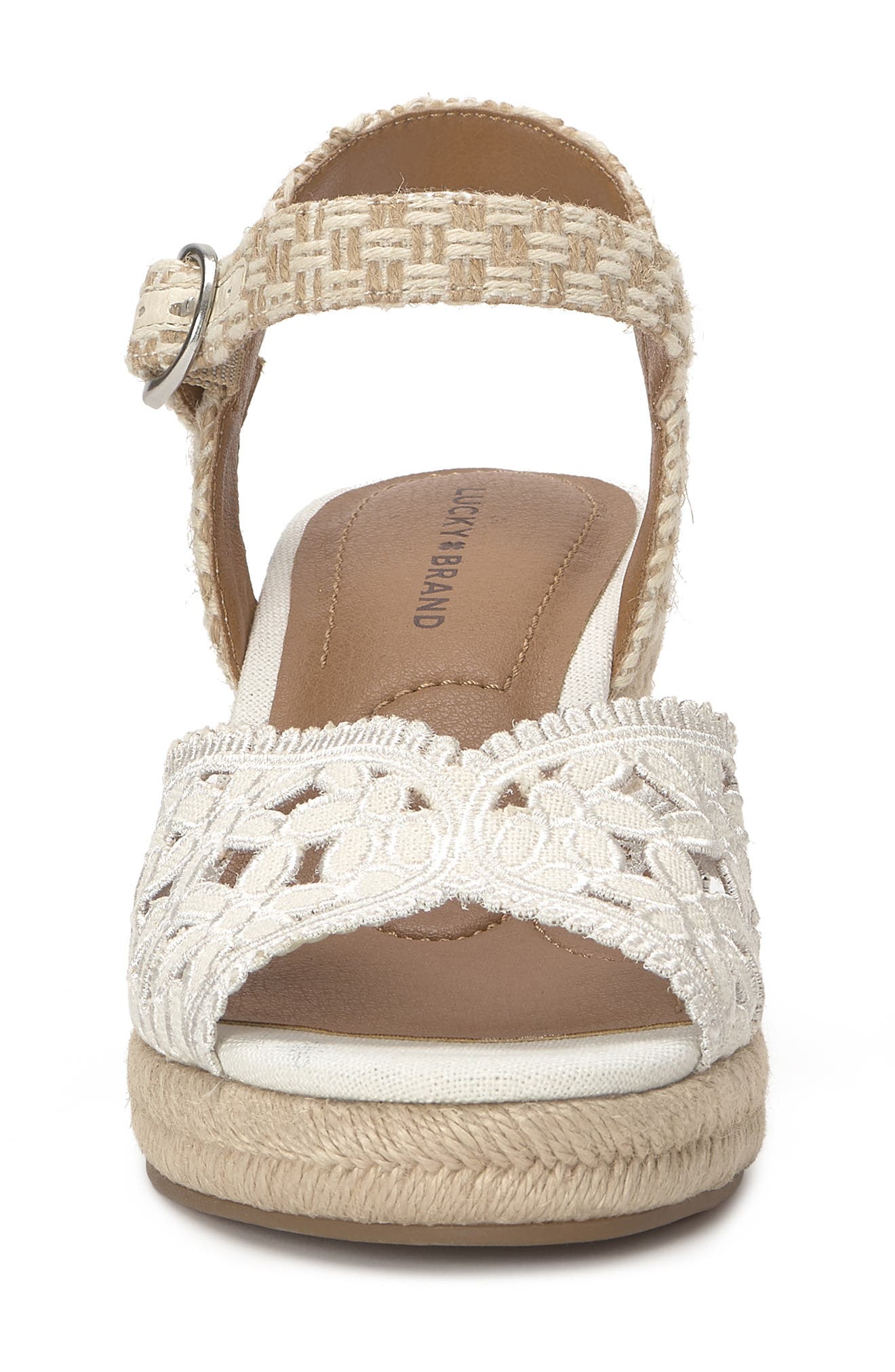 Lucky Brand Coyna Espadrille Ankle Strap Platform Wedge Sandal, Alternate, color, 