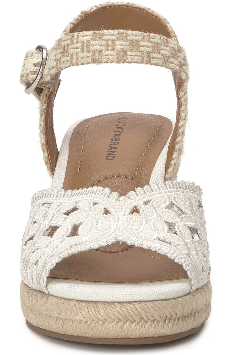 Lucky Brand Coyna Espadrille Ankle Strap Platform Wedge Sandal, Alternate, color,
