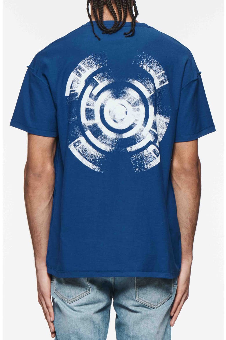 Wheel Cotton Graphic T-Shirt, Alternate, color, BLUE