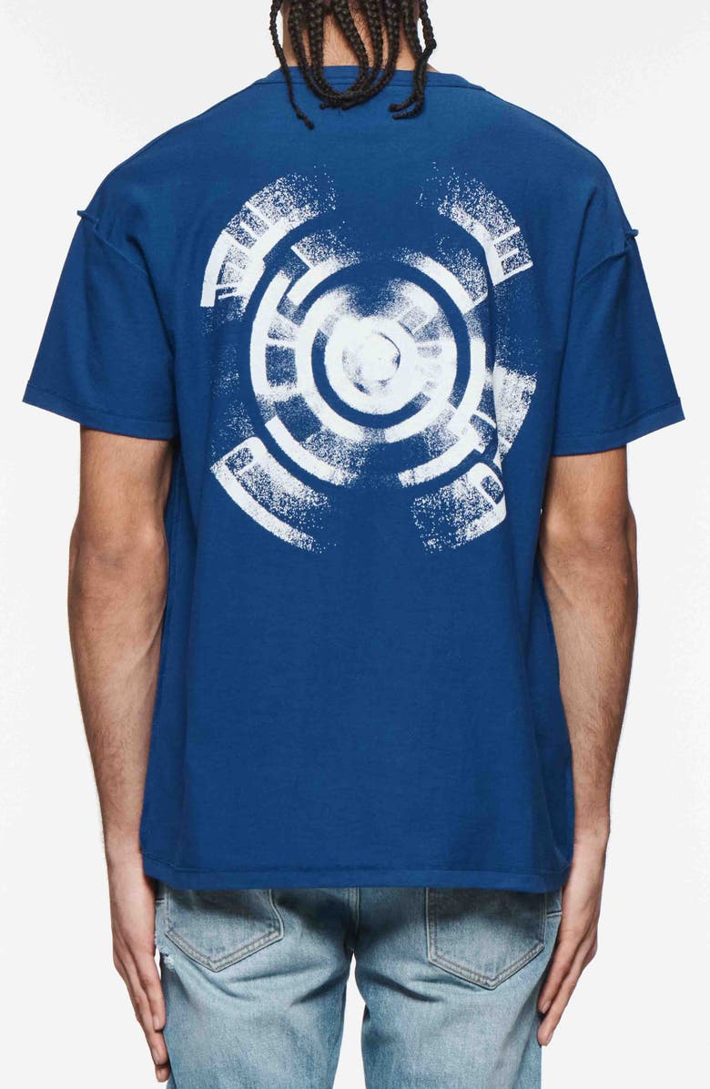PURPLE BRAND Wheel Cotton Graphic T-Shirt, Alternate, color, Blue