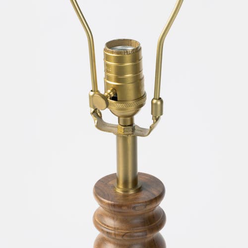 Mela Artisans Turner Wooden Lamp Stand