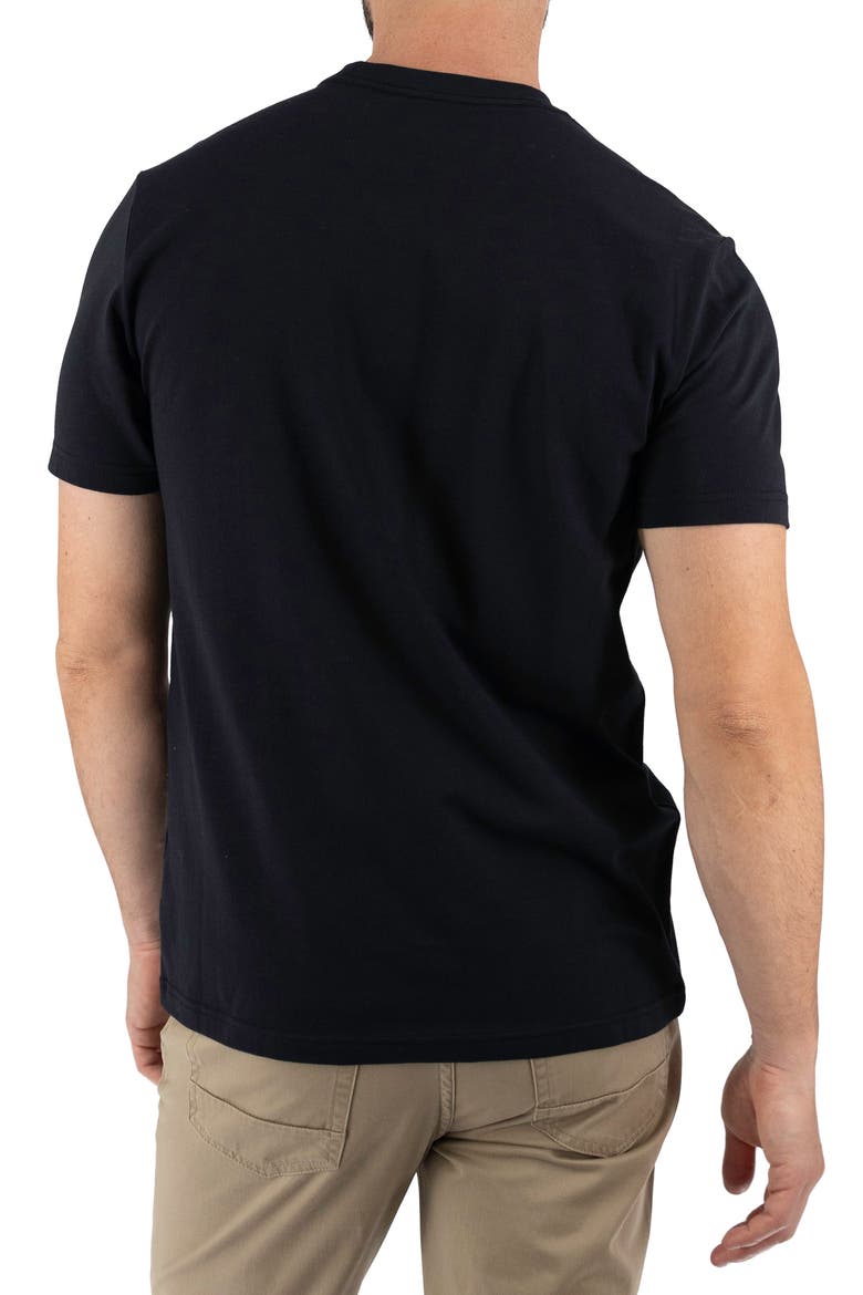 Feeder Stripe T-Shirt, Alternate, color, MELANGE BLACK
