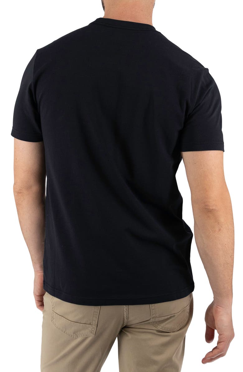 Devil-Dog Dungarees Feeder Stripe T-Shirt, Alternate, color, Melange Black