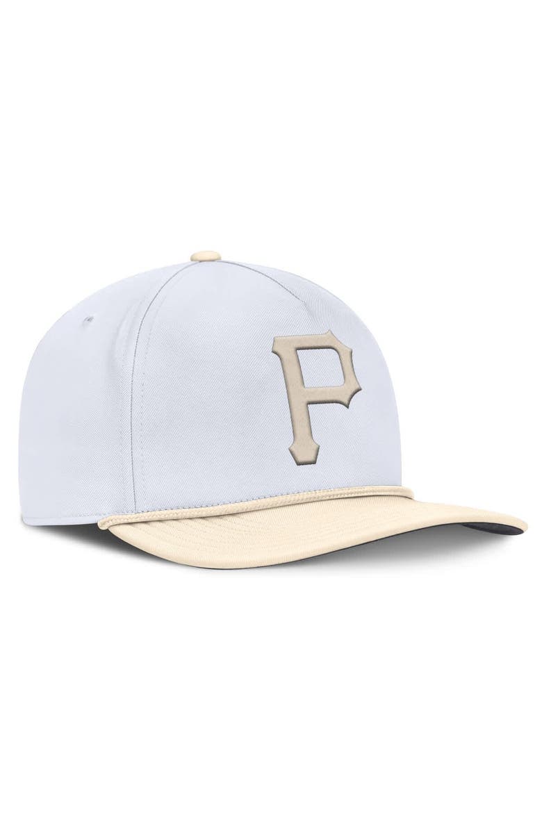 Nike Men's Nike White/Cream Pittsburgh Pirates Pro Performance Snapback Hat, Alternate, color, White