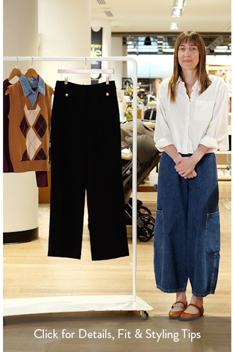 The Isla Seamed High Waist Straight Leg Pants video