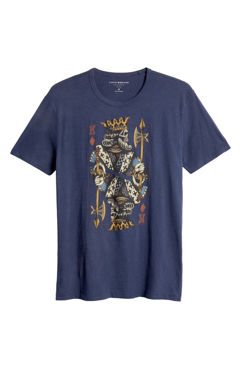 Lucky Brand King of Diamonds Graphic Tee, Alternate, color,