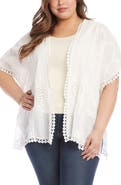 Karen Kane Crochet Detail Wrap