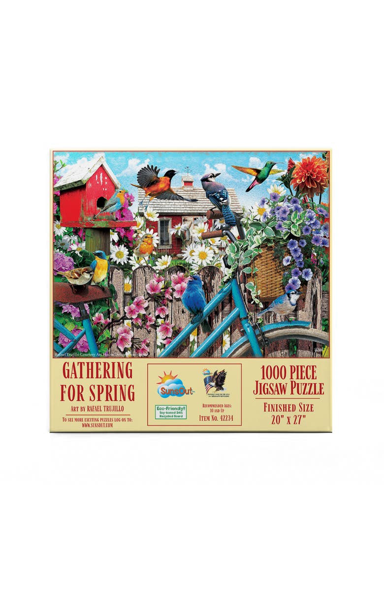 Sunsout Gathering for Spring 1000 piece Jigsaw Puzzle for Adults, Alternate, color, Multicolor