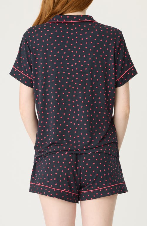 Shop Pj Salvage Sweet Dreams Jersey Short Pajamas In Black