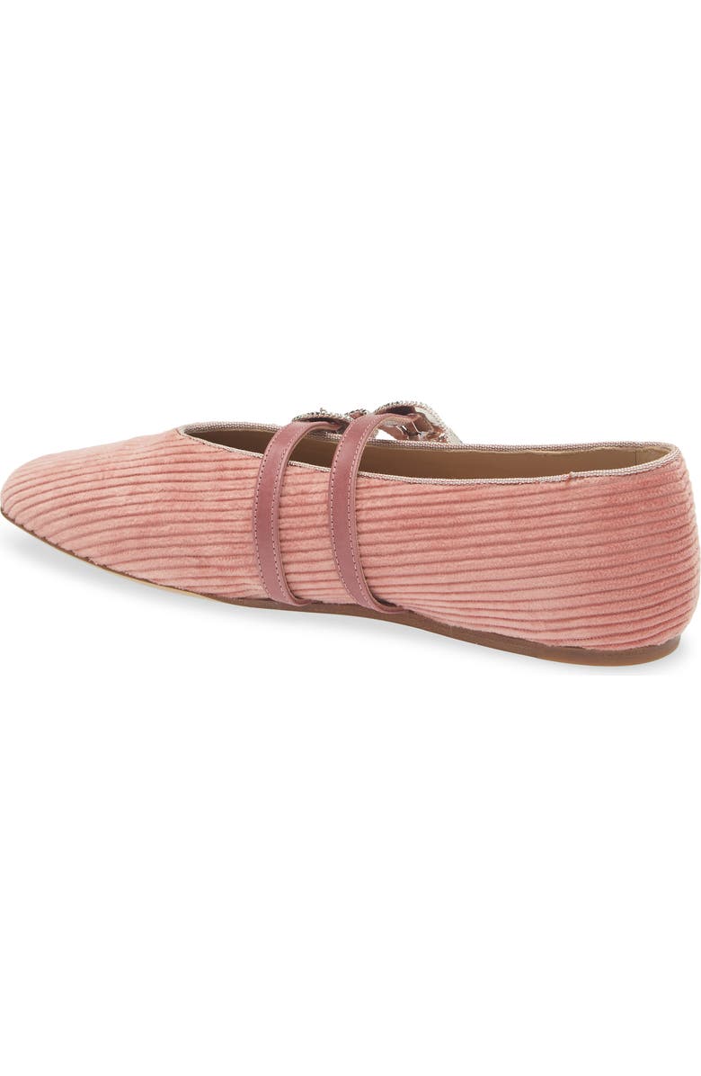 Le Monde Beryl Claudia Corduroy Mary Jane Flat, Alternate, color, Pink