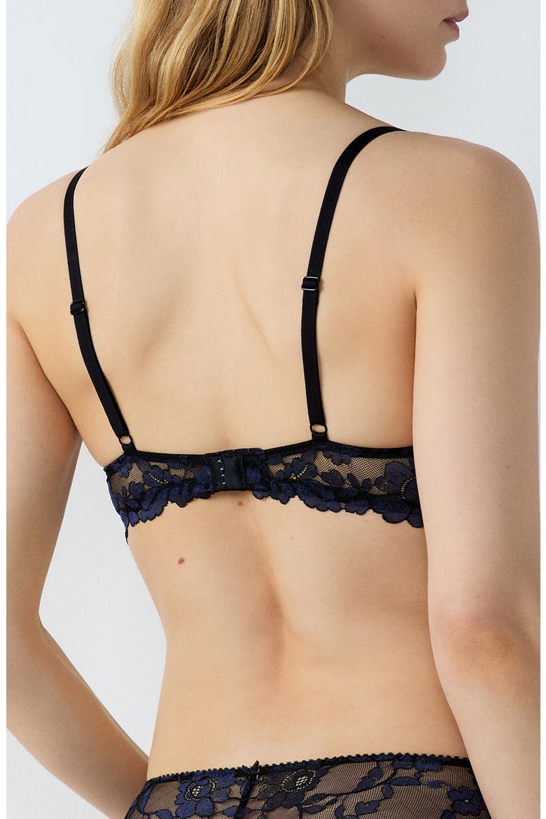 Danseuse Mesh Underwire Bra, Alternate, color, NIGHT BLUE