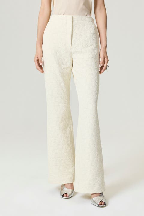 Contrast Fabric Detailed Pants