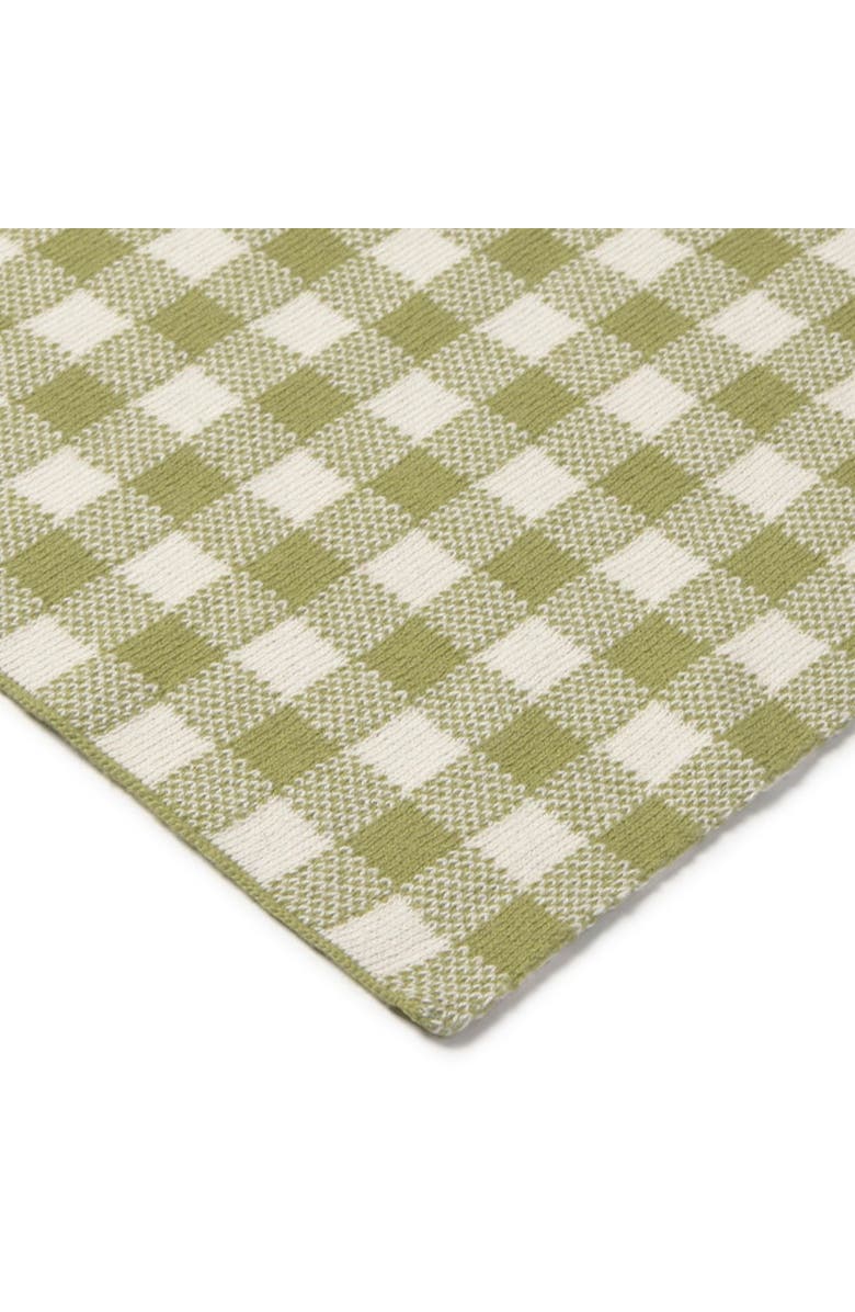 Lorena Canals Knitted Blanket Vichy, Alternate, color, Natural/Matcha