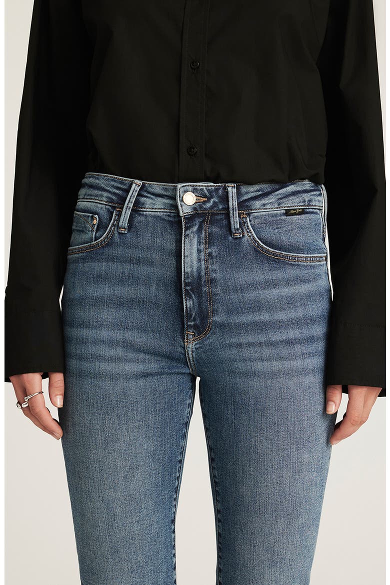 Kendra High Waist Straight Leg Jeans, Alternate, color, MID BRUSHED GOLD PRE