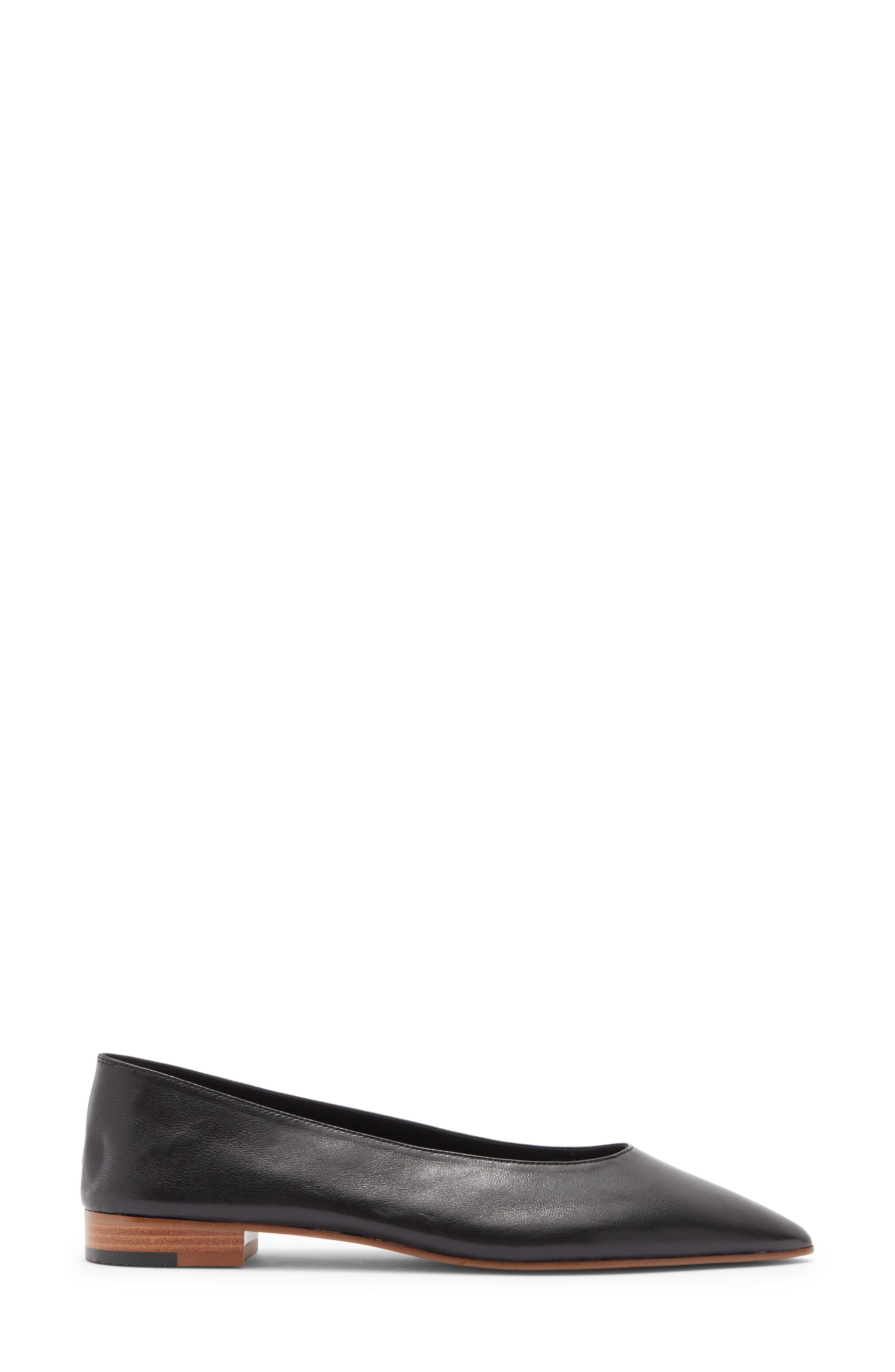 Vespa Pointed Toe Flat, Alternate, color, BLACK TAN STACK
