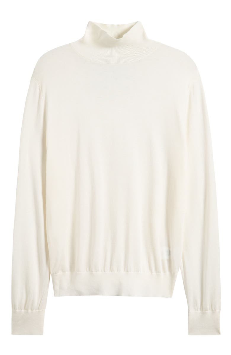 HOUSE OF CB Angel Silk & Wool Blend Mock Neck Sweater, Alternate, color, Ivory
