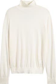 HOUSE OF CB Angel Silk & Wool Blend Mock Neck Sweater