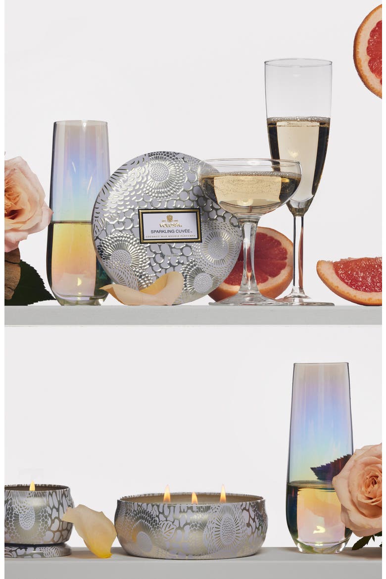 Sparkling Cuvée 3-Wick Tin Candle, Alternate, color, SPARKLING CUVEE
