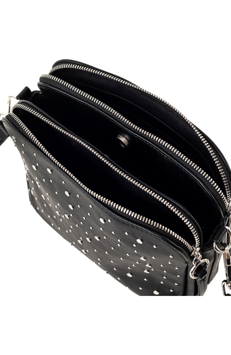 Urban Originals Galaxy Faux Leather Crossbody Bag, Alternate, color, Black