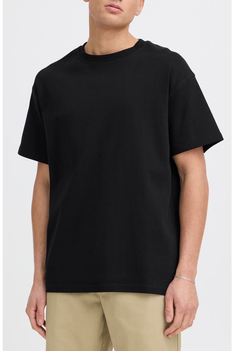 Danton Cotton Crewneck T-Shirt, Main, color, TRUE BLACK