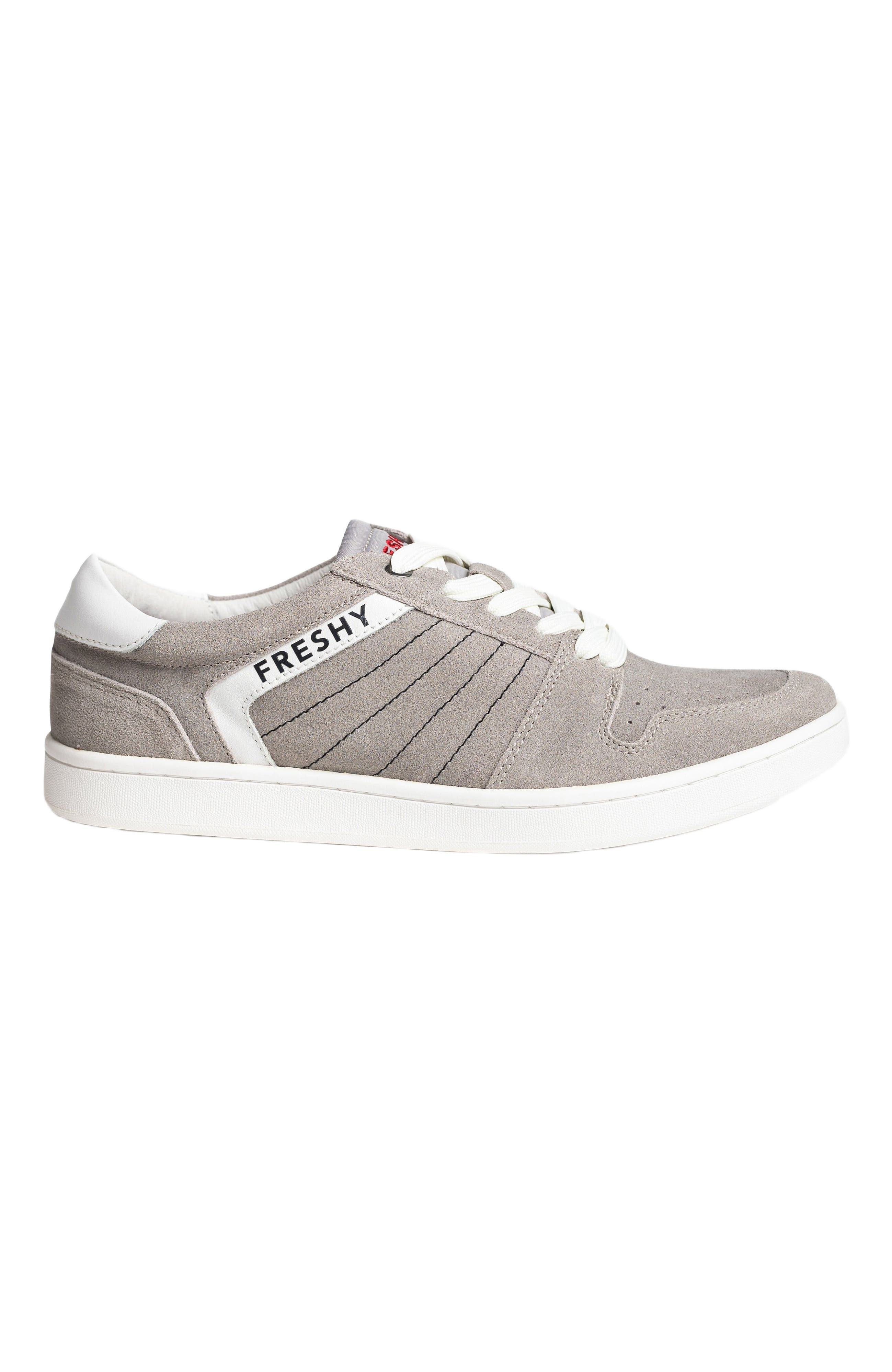 Freshy Kingpin Suede Sneaker in Grey/white 