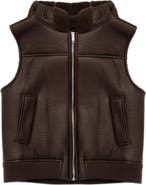 DELUC Brad Hooded Faux Shearling Vest