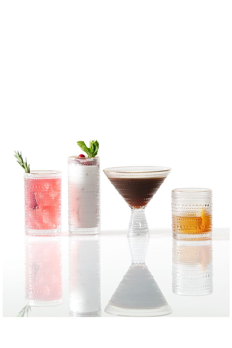 Jupiter Set of 2 Martini Glasses, Alternate, color, CLEAR