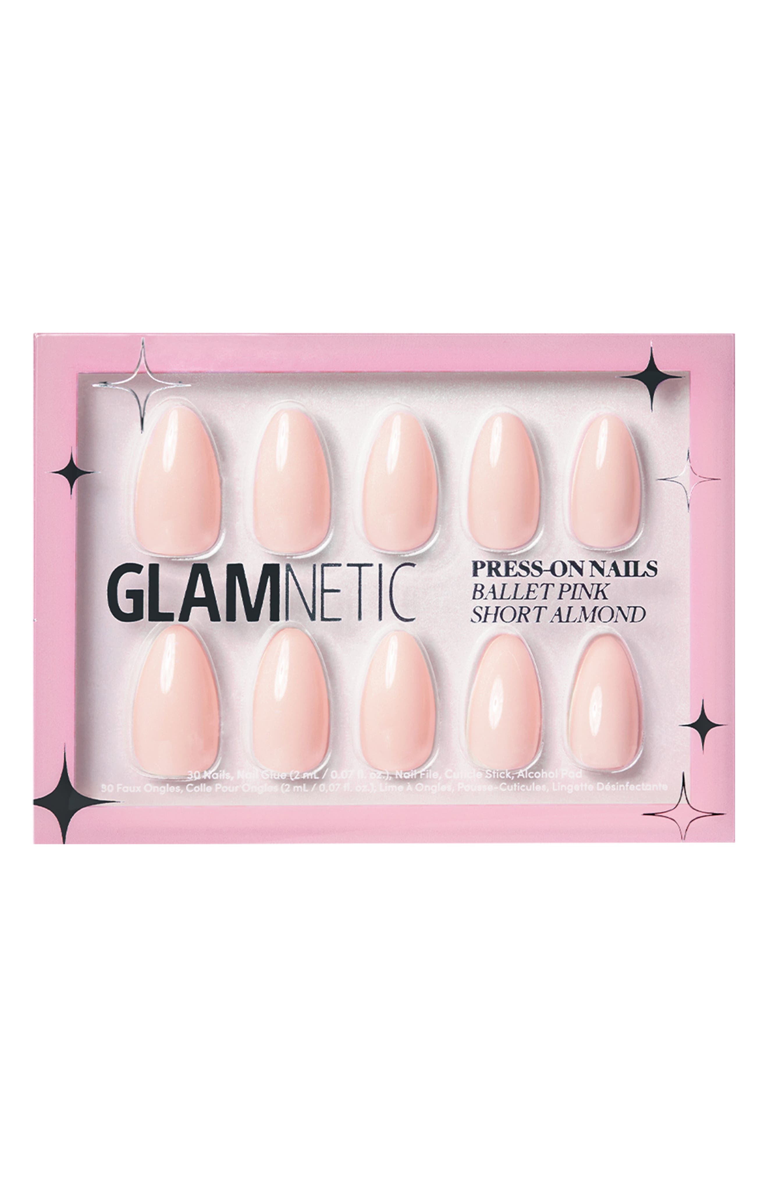 GLAMNETIC Press-On Nails Set in Ballet Pink 