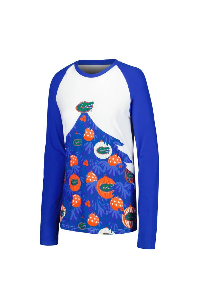 CONCEPTS SPORT Women's Concepts Sport Royal Florida Gators Tinsel Ugly Sweater Long Sleeve T-Shirt & Pants Sleep Set, Alternate, color, 