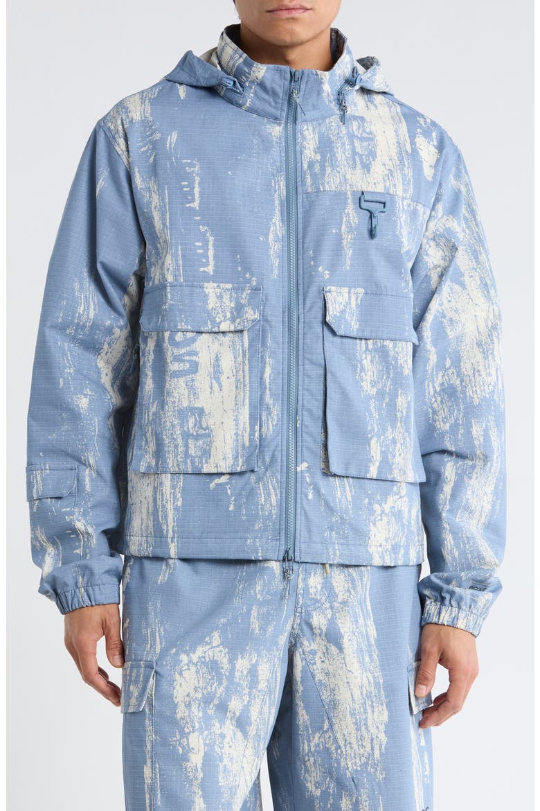 Sierra Hooded Jacket, Alternate, color, SLATE TREE BARK