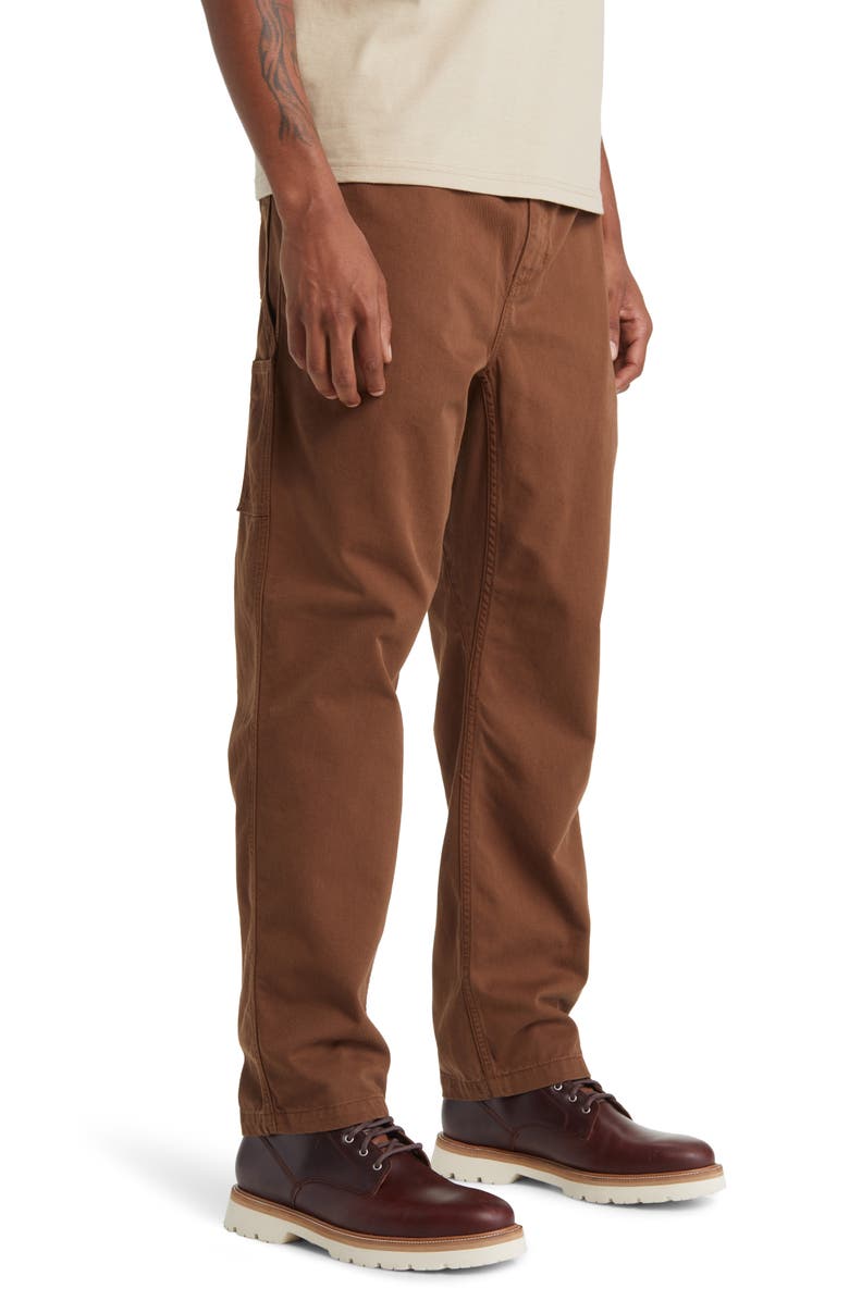 Carhartt Work In Progress Flint Straight Leg Twill Pants, Alternate, color, Tamarind Garment Dyed