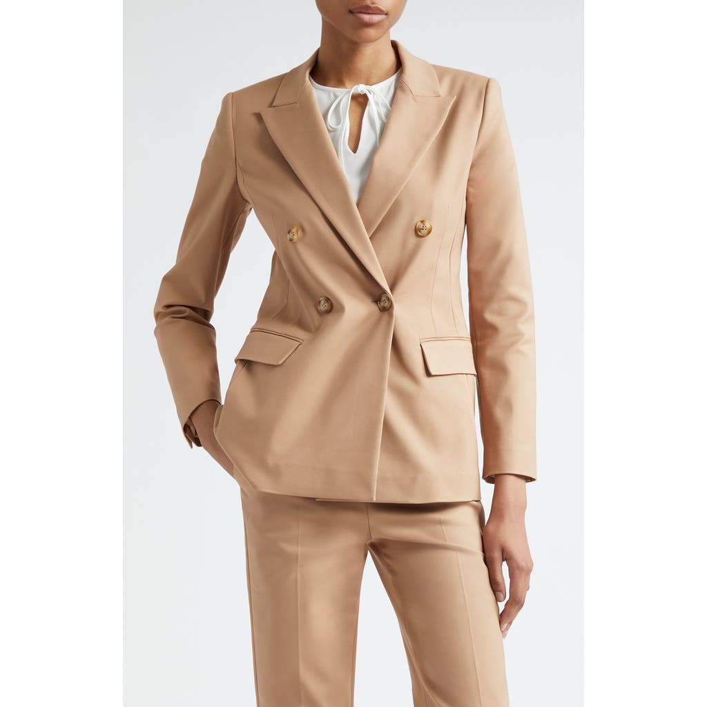 EMPORIO ARMANI EMPORIO ARMANI DOUBLE BREASTED COTTON BLEND BLAZER