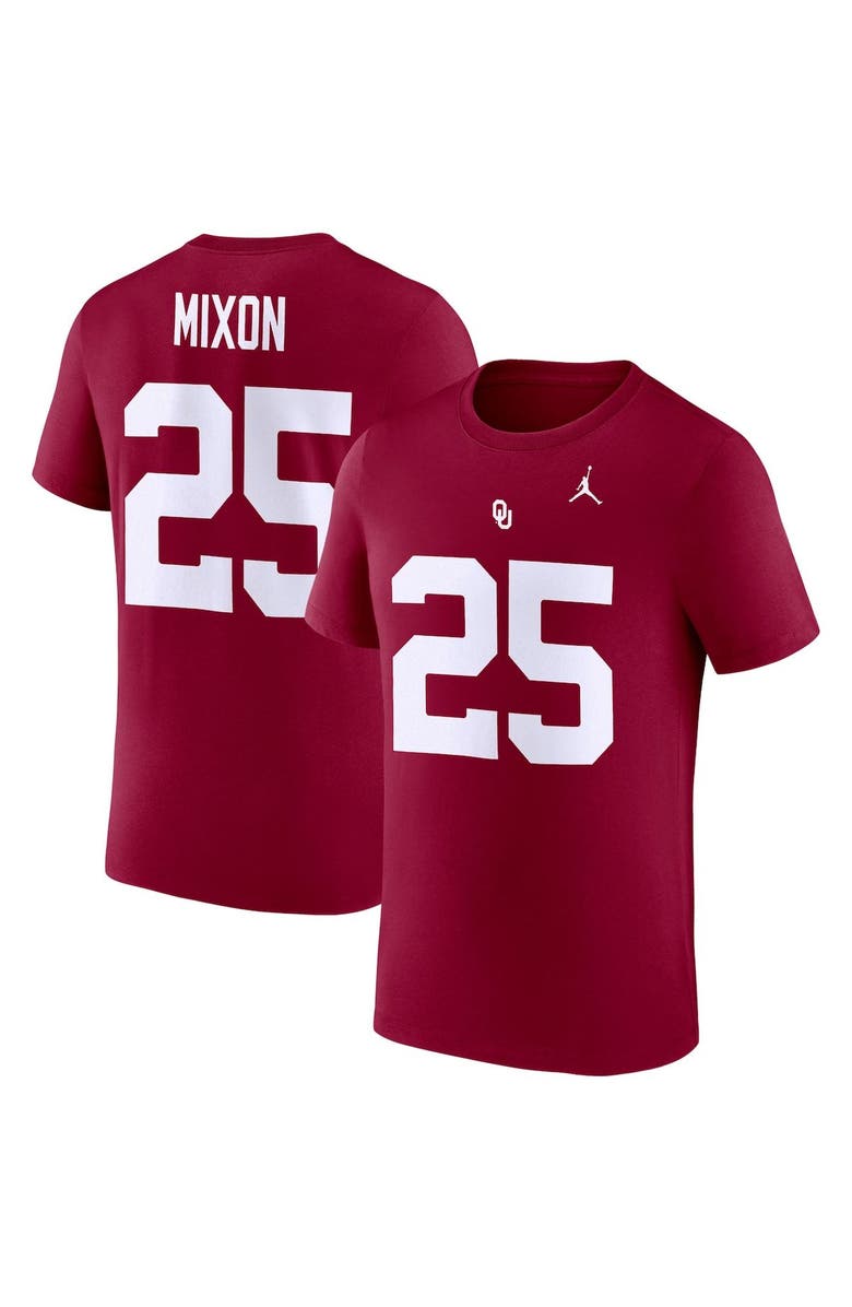 Jordan Brand Men's Jordan Brand Joe Mixon Crimson Oklahoma Sooners Alumni Name & Number Team T-Shirt, Main, color,