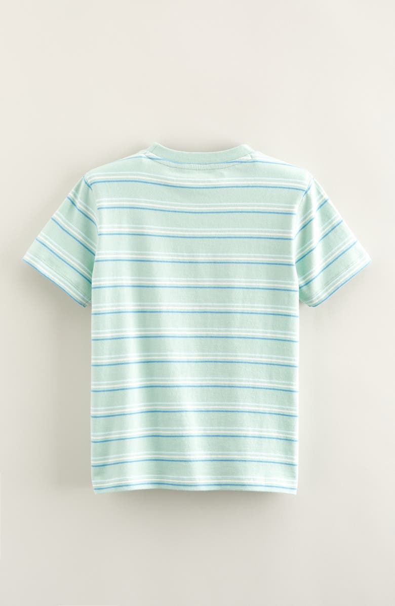 Tucker + Tate Kids' Stripe Cotton Graphic Pocket T-Shirt, Alternate, color, Green Liam Stripe- Shark Jaw