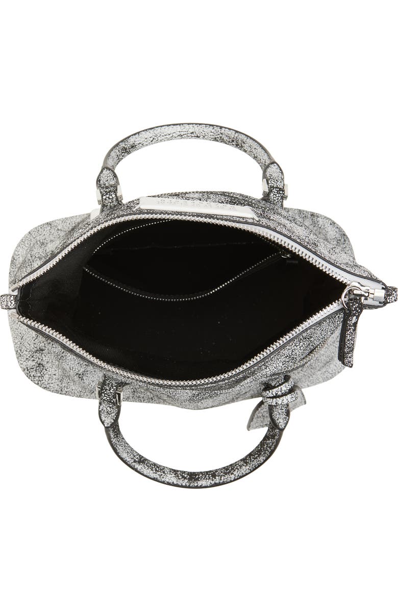 Maison Margiela Mini 5AC Loved To Death Leather Tote, Alternate, color, White/ Black