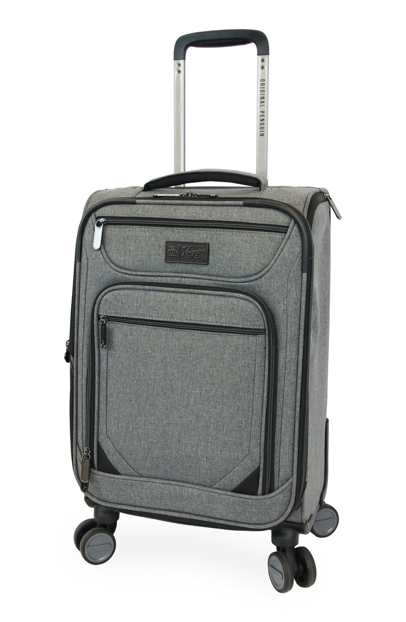 Original Penguin Hedge XL 3-Piece Softside Luggage Set, Alternate, color, Grey Crosshatch