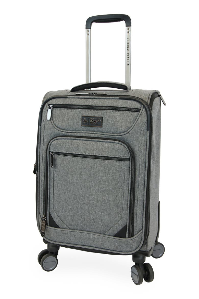 Hedge XL 3-Piece Softside Luggage Set, Alternate, color, GREY CROSSHATCH