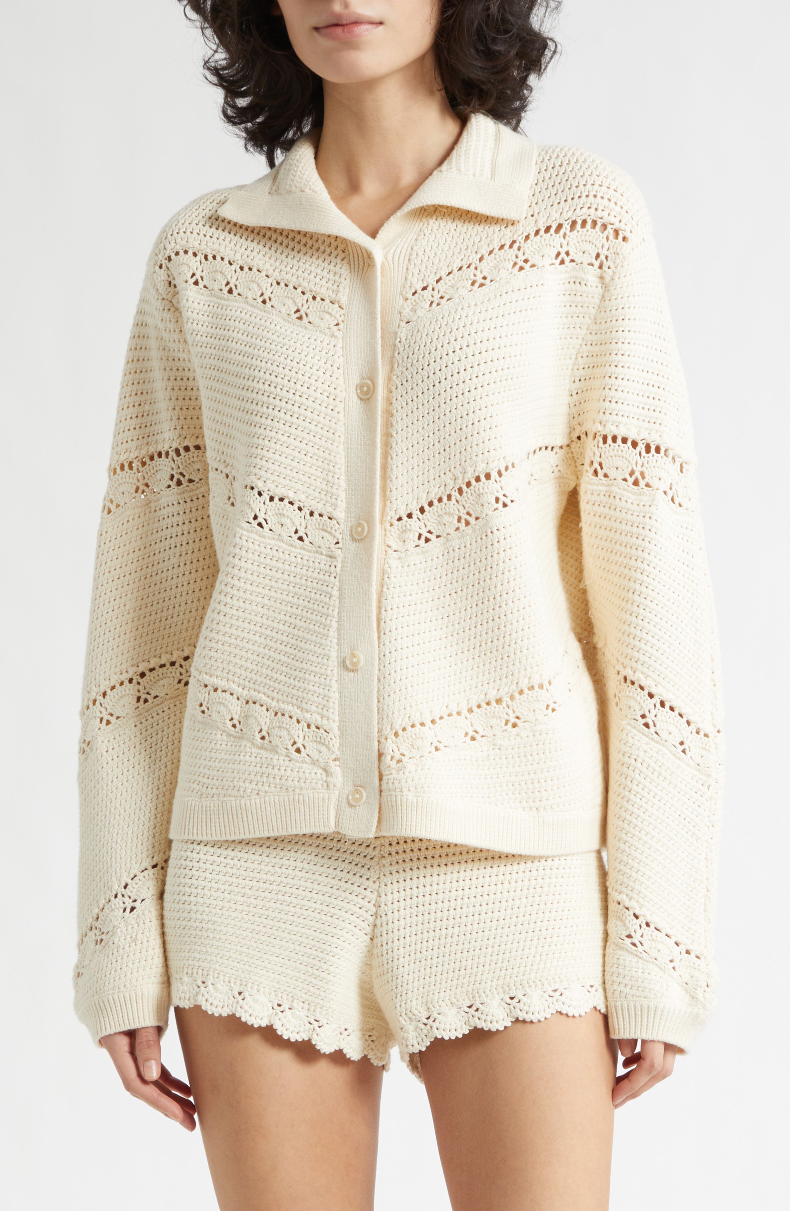 POSSE Dylan Crochet Cardigan (Women) | Nordstrom