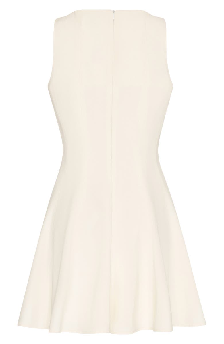 Milly Sleeveless Fit & Flare Minidress, Alternate, color, Ecru