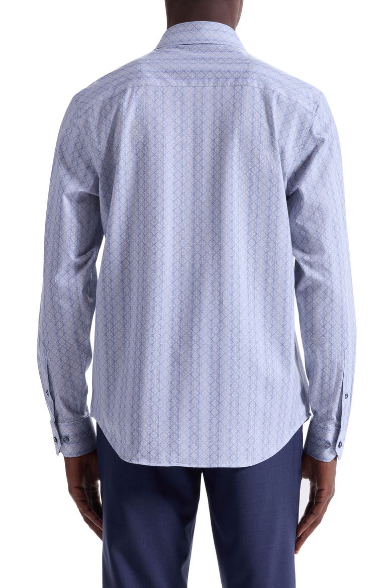James OoohCotton® Mosaic Print Button-Up Shirt, Alternate, color, SAND