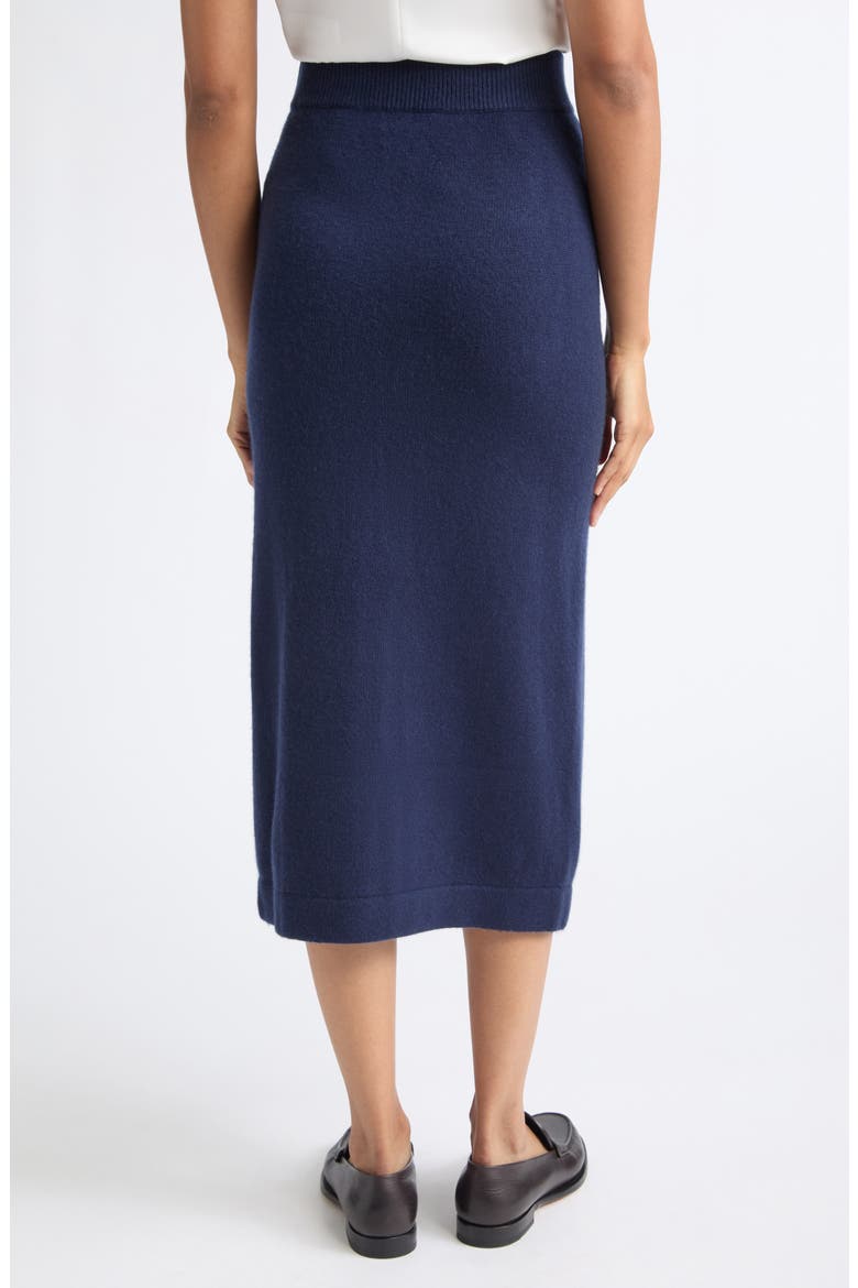 Virgin Wool & Cashmere Pencil Skirt, Alternate, color, SOLID BLUE NAVY