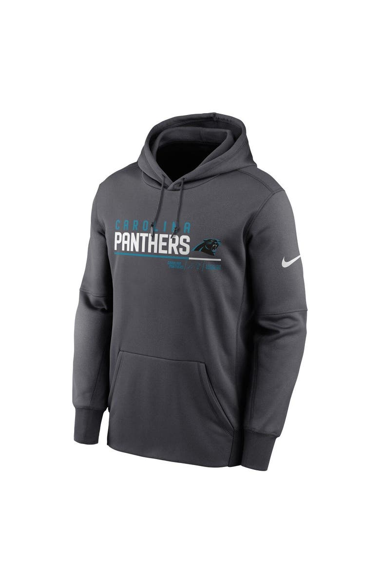 Nike Men's Nike Anthracite Carolina Panthers Prime Logo Name Split Pullover Hoodie, Alternate, color, Anthracite